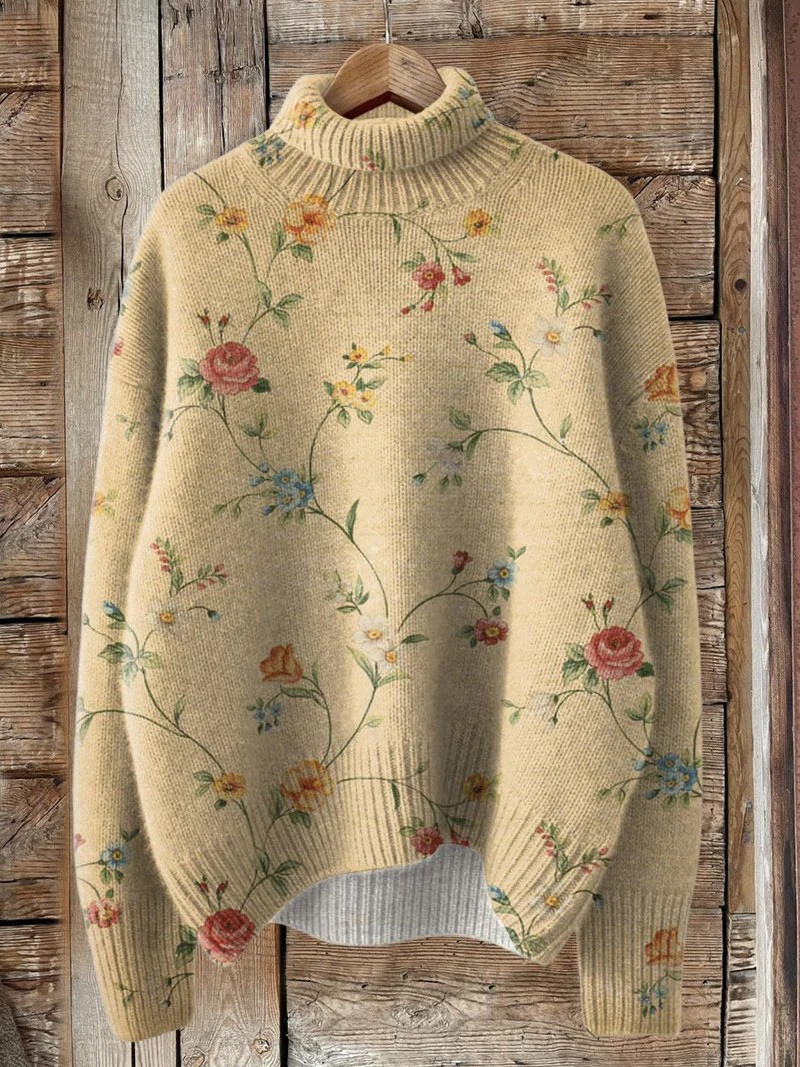 Ros | Vintage Underbar Blomsterkonsttrykk