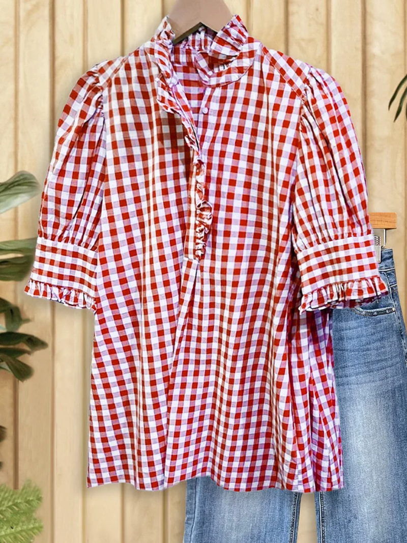 Lotta – Bluse med knappelukking