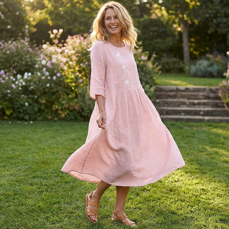 Mila – Kjole med rund hals