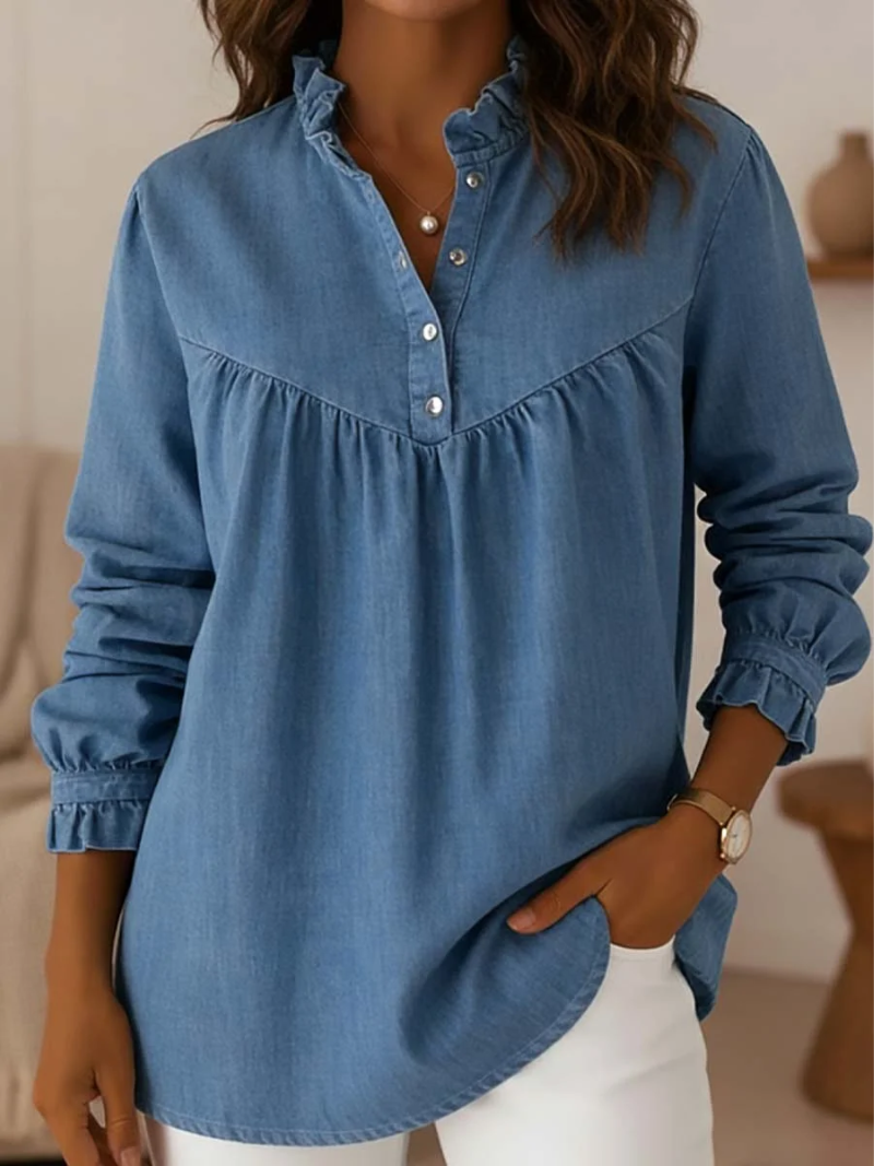 Evi – Bluse med knapper
