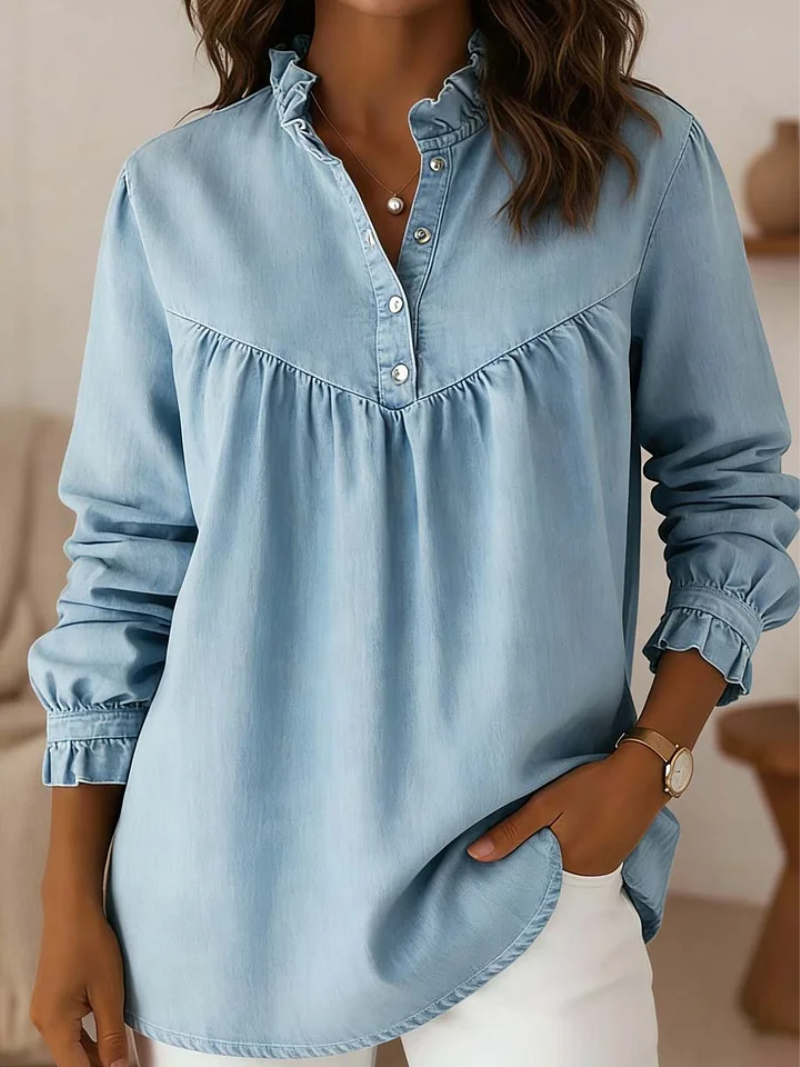 Evi – Bluse med knapper
