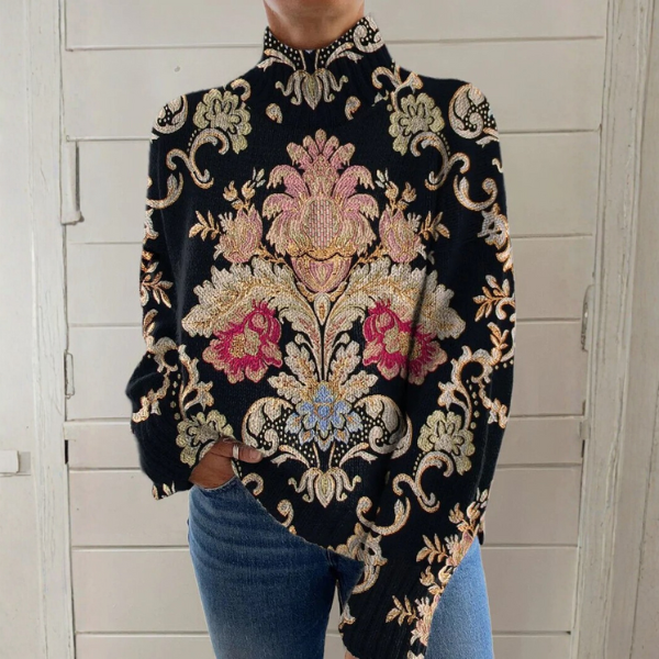 Vinnora | Vintage Blomstrete Genser