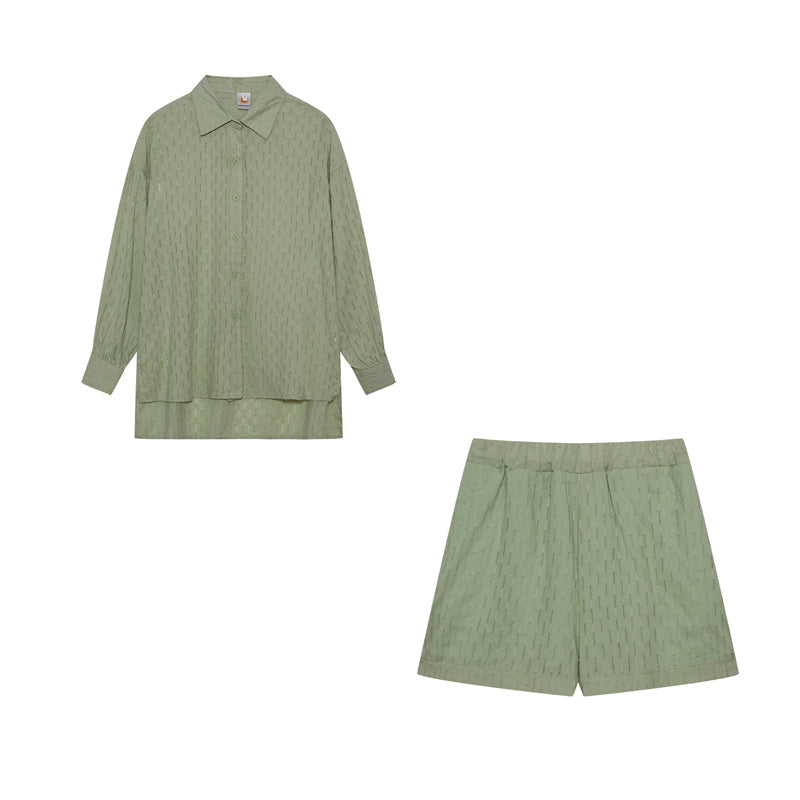 Elizabeth - Lett skjorte og shorts-sett