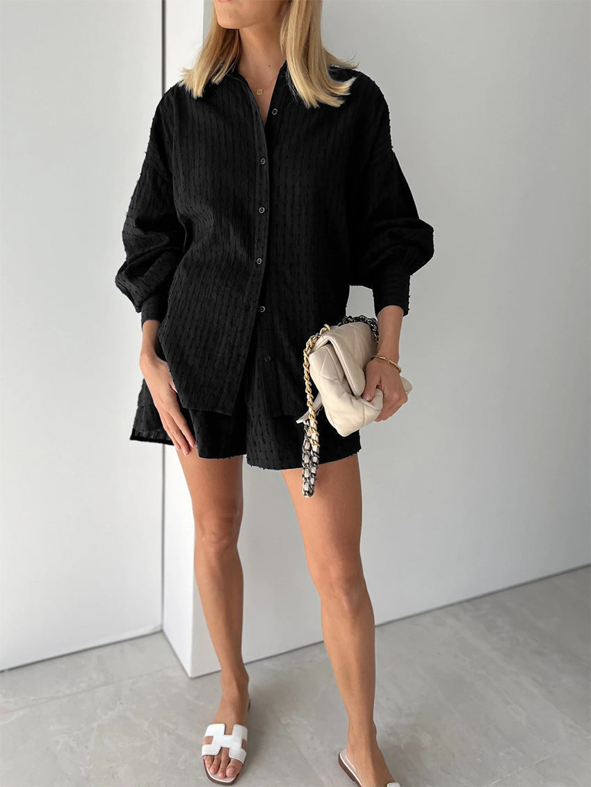 Elizabeth - Lett skjorte og shorts-sett