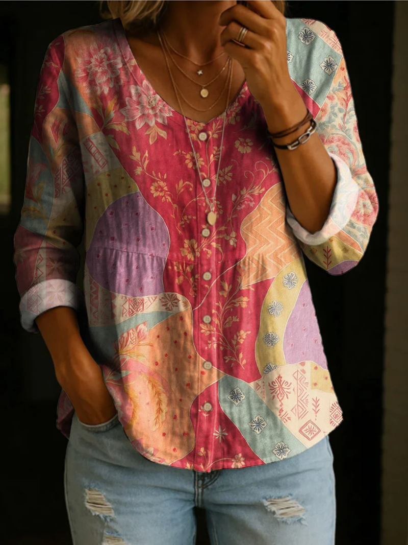 Mara – Bluse med knapper