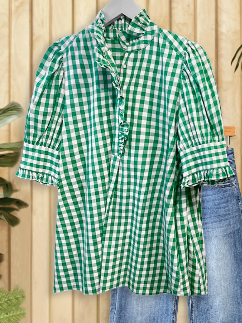 Lotta – Bluse med knappelukking