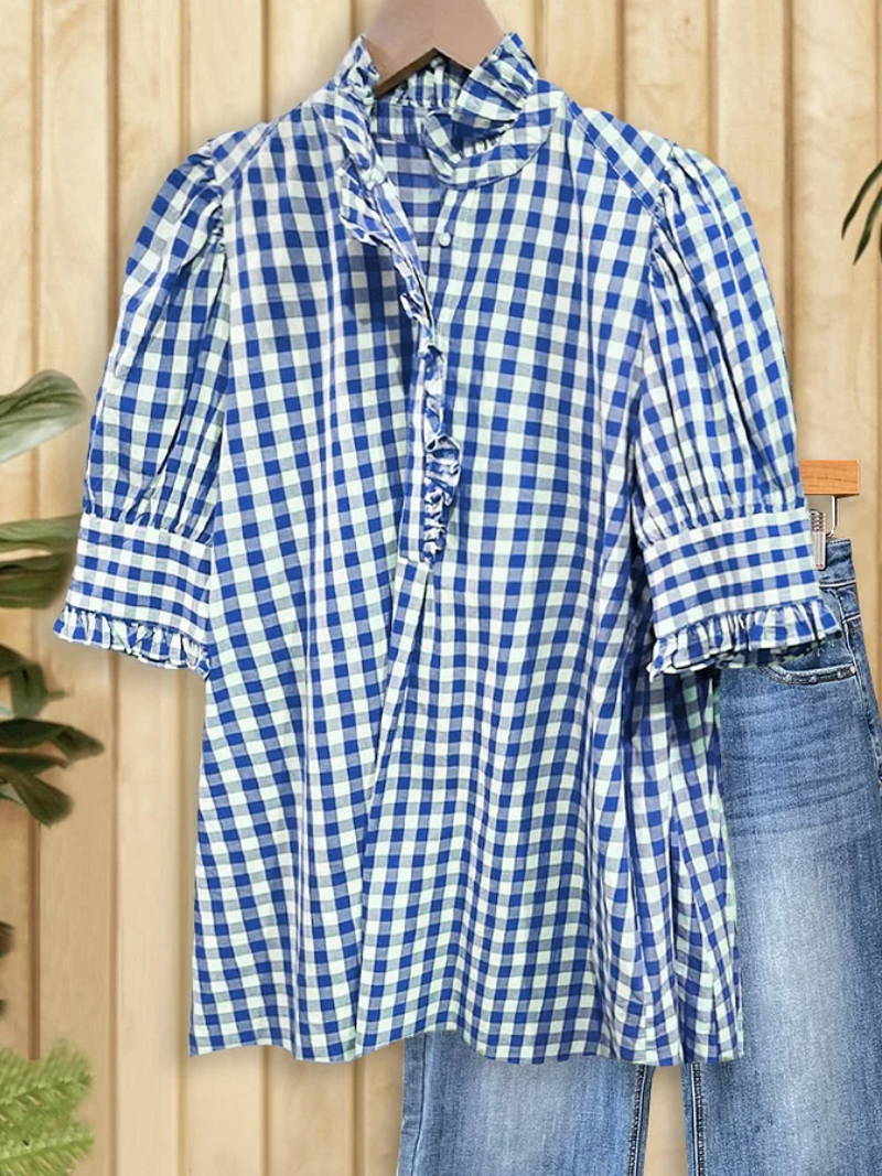Lotta – Bluse med knappelukking