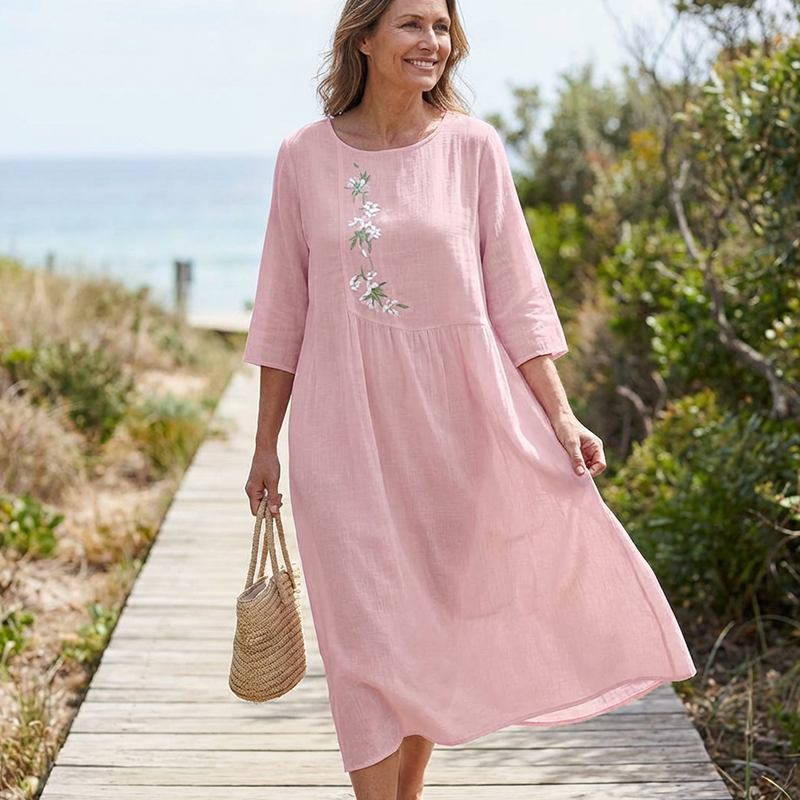 Mila – Kjole med rund hals